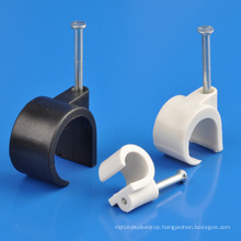 White Coaxial Cable Clips